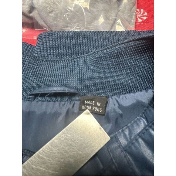 VINTAGE 80's Members Only Cafe Racer Blue Jacket Size 46L (XL) - Picture 3 of 5